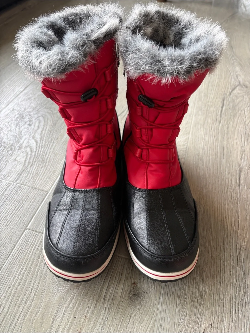 ❄️ Totes Adele Red Snow Rain Boots. Size 7